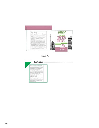 Jar Label (Al77515 Mineral Terra Tint Spf 15 Bloom Jar Label)